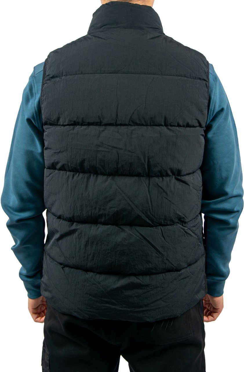 Malelions Malelions Matt Crinkle Padded Vest Zwart