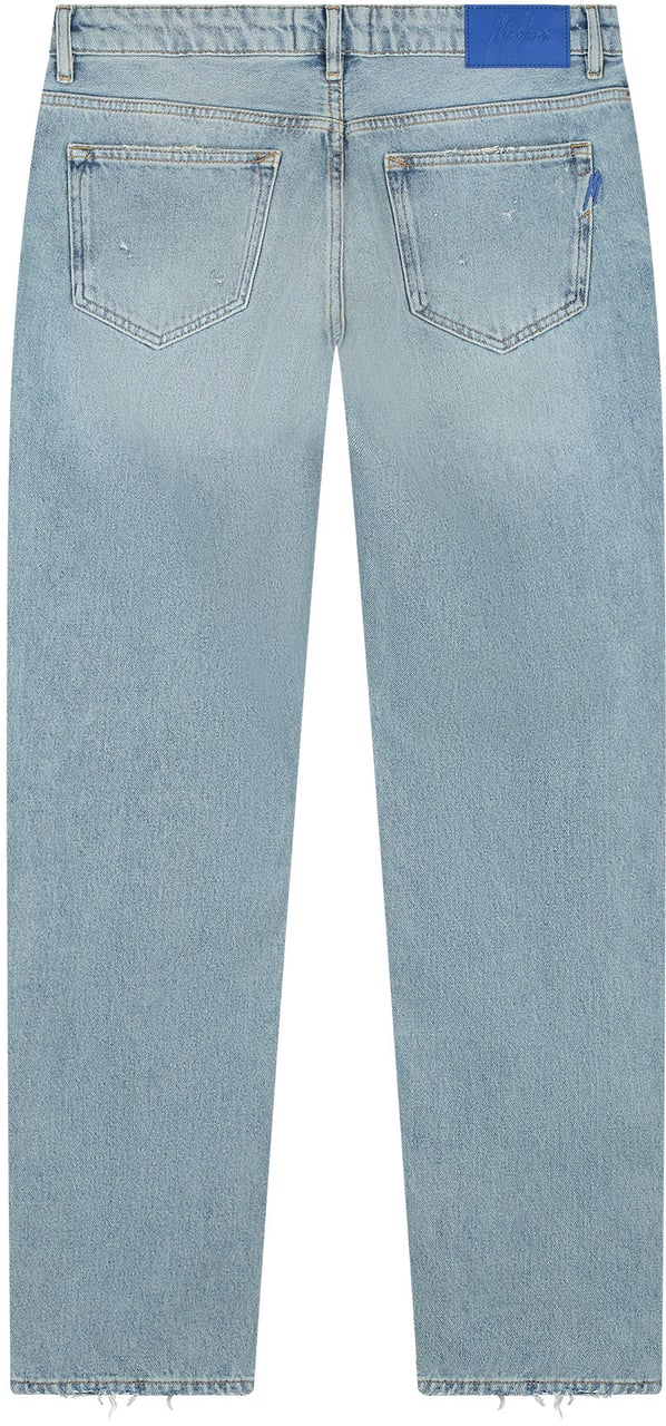 Malelions Men Straight Fit Denim Blauw