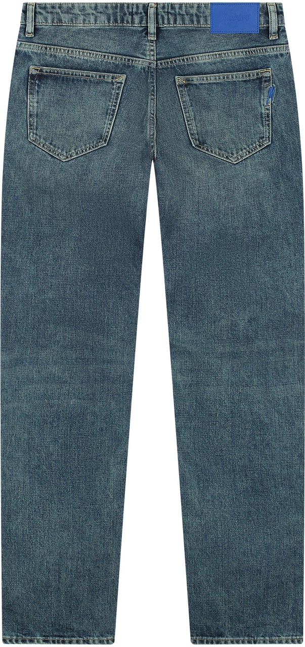 Malelions Men Straight Fit Denim Blauw