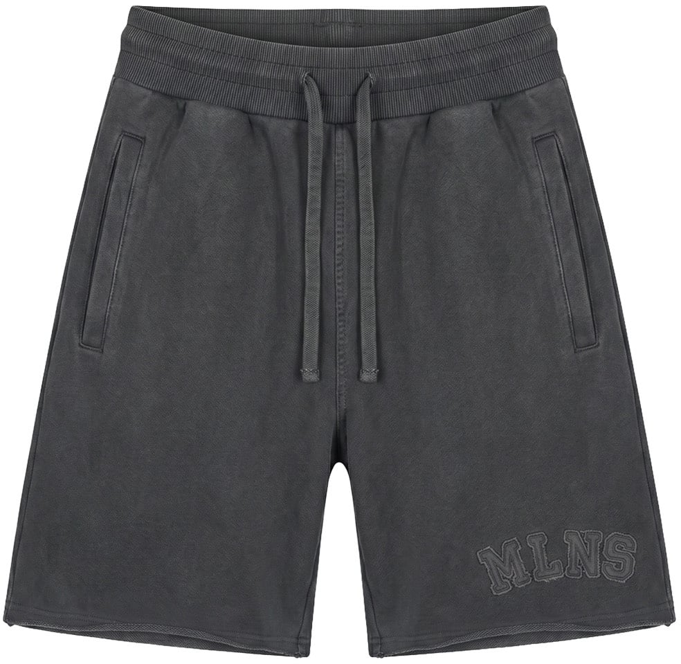 Malelions Men Heavyweight Applique Shorts Grijs