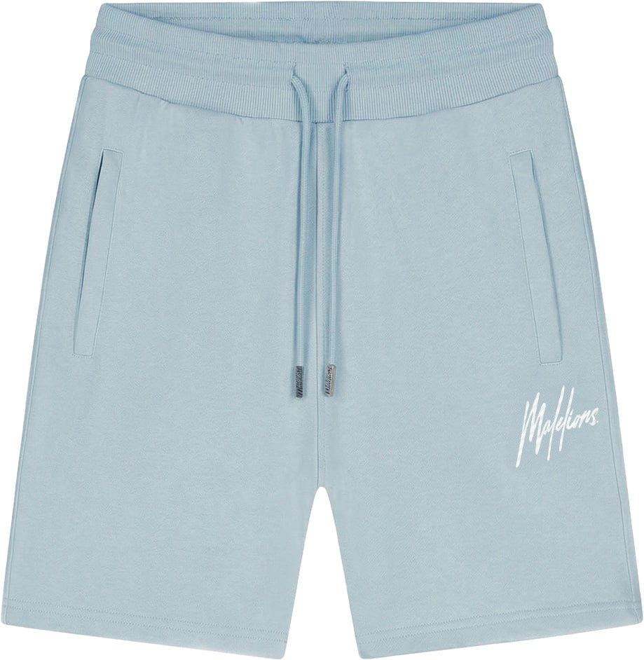 Malelions Men Striped Signature Shorts Grijs