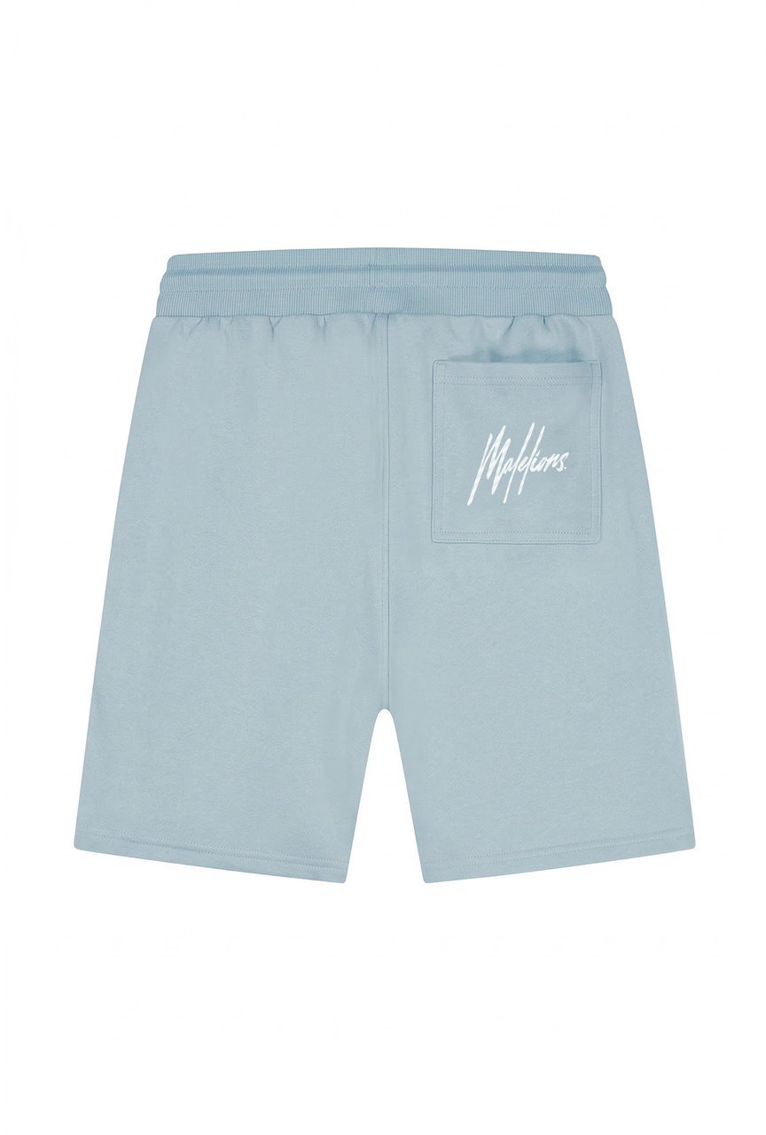 Malelions Men Striped Signature Shorts Grijs