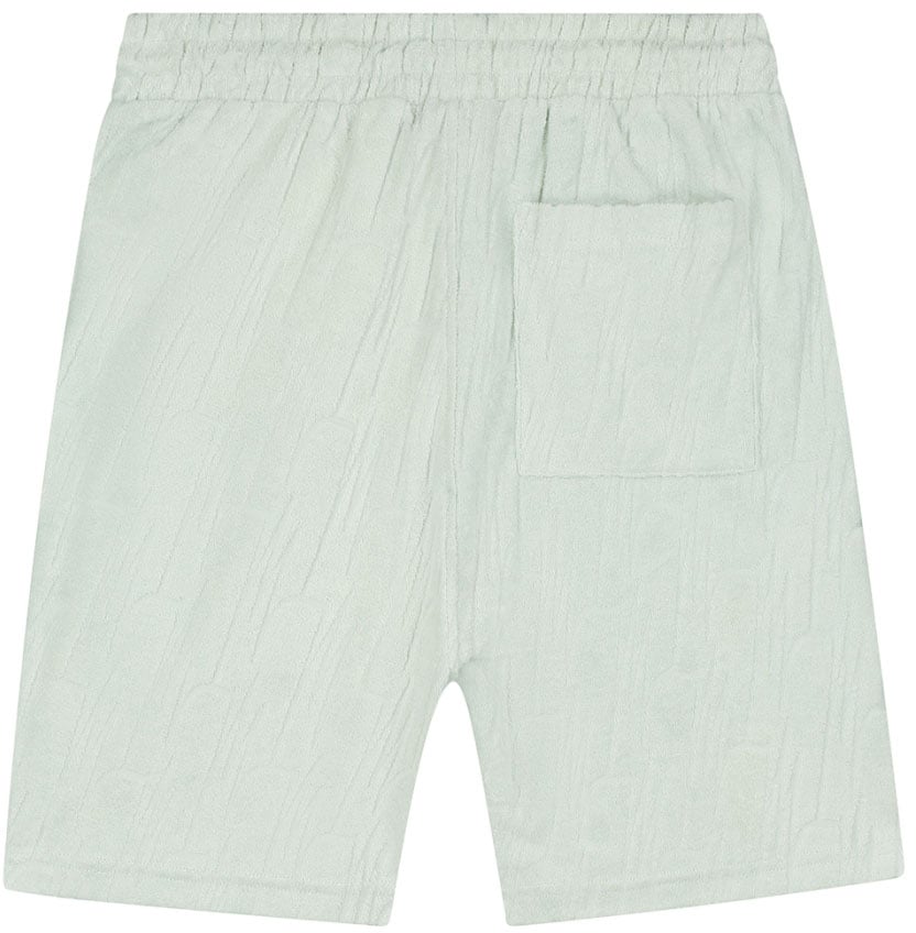 Malelions Malelions Men Monogram Towelling Shorts Blauw