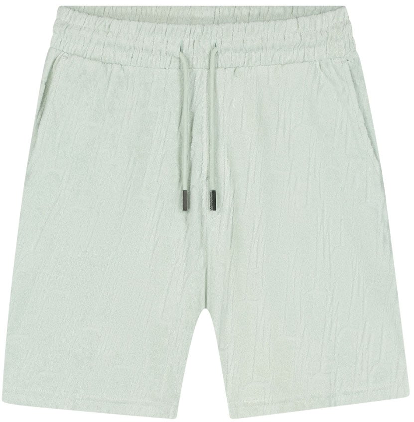 Malelions Malelions Men Monogram Towelling Shorts Blauw