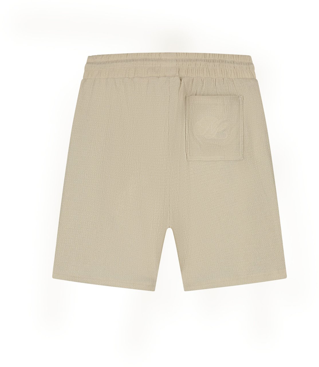 Malelions Malelions Men Emblem Seersucker Shorts Taupe