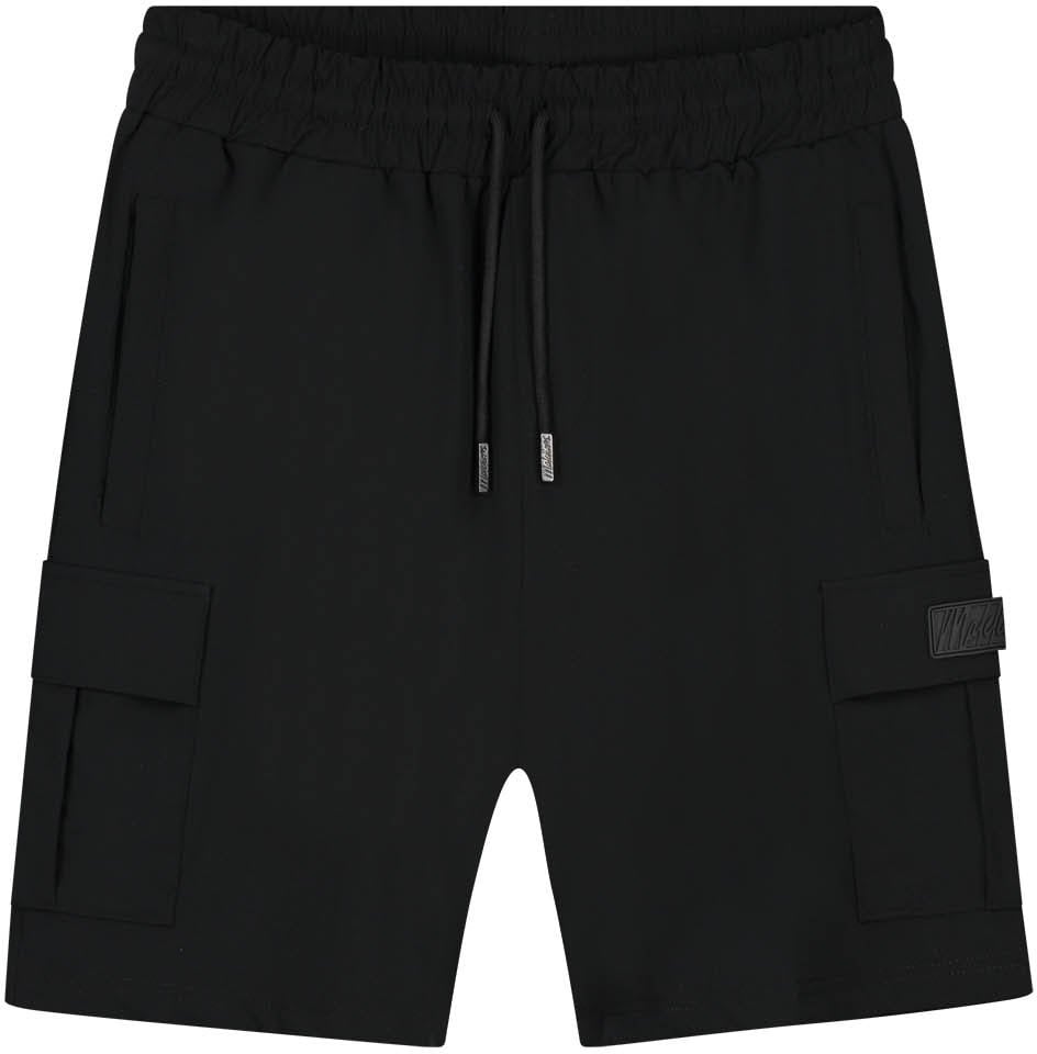 Malelions Malelions Men Capri Cargo Shorts Zwart