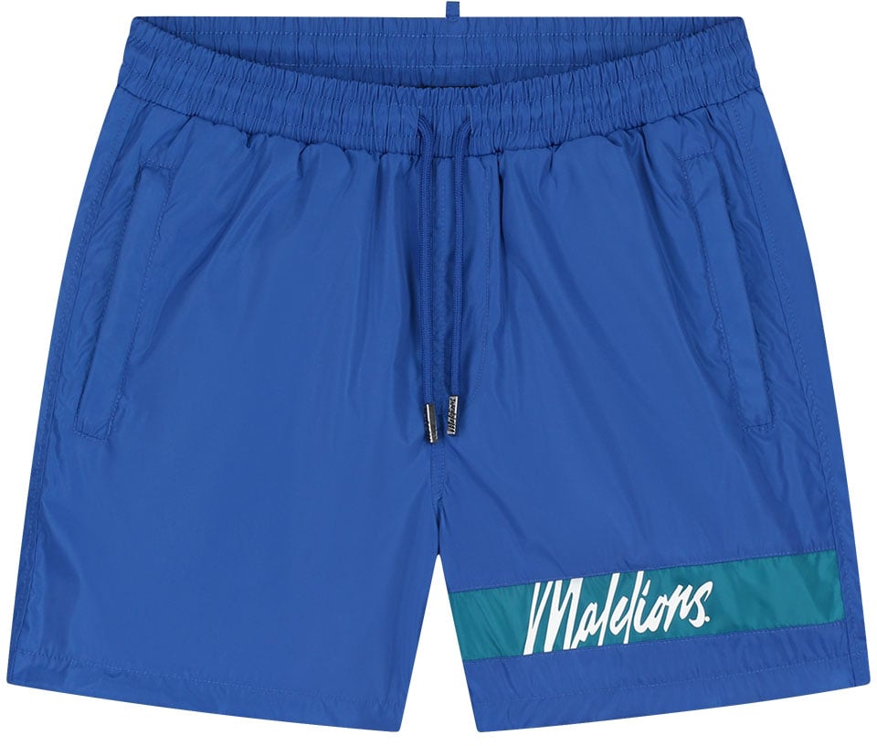 Malelions Malelions Men Captain Swim Shorts Blauw