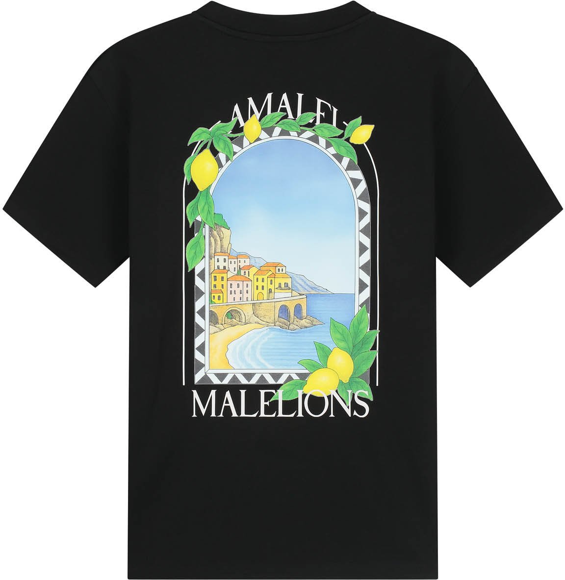 Malelions Amalfi Window T-Shirt MMB30026045 Black 49001 Zwart