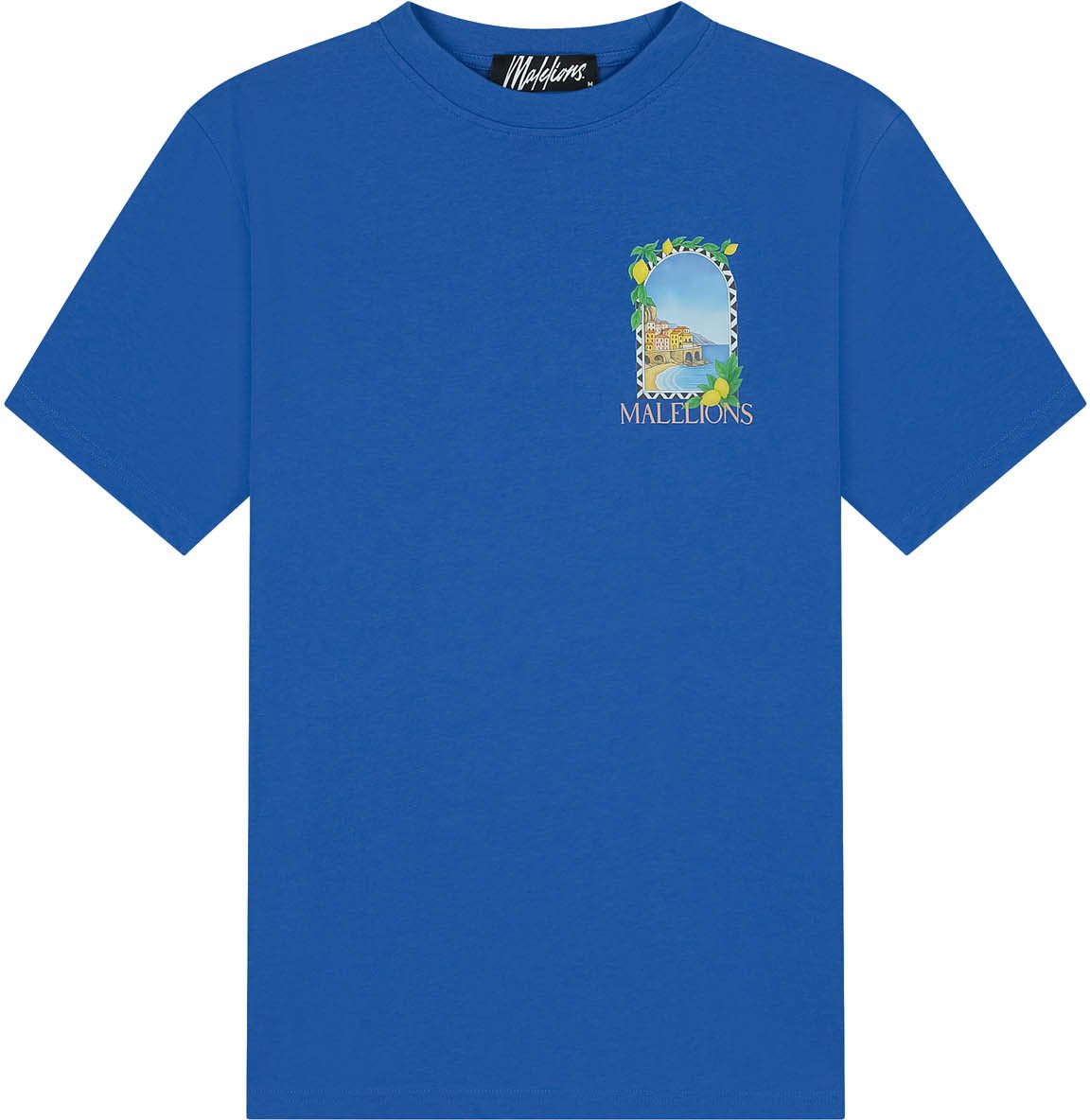Malelions Men Amalfi Window T-Shirt Blauw