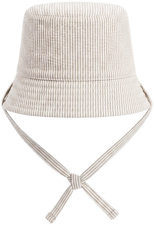 Malelions Baby Seersucker Bucket Hat Bruin