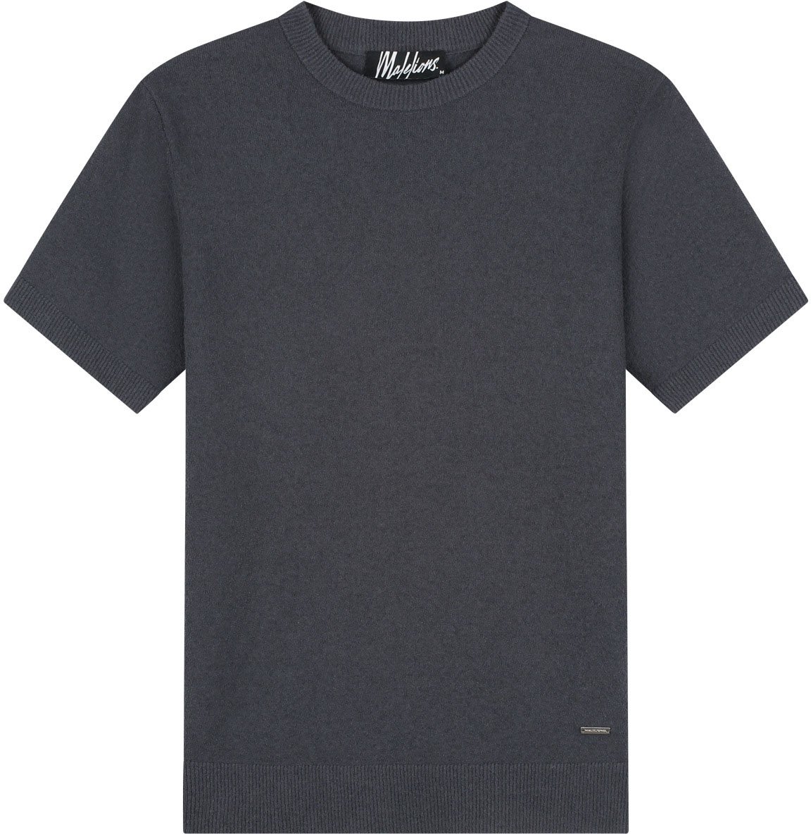 Malelions Men Bouclé T-Shirt Grijs