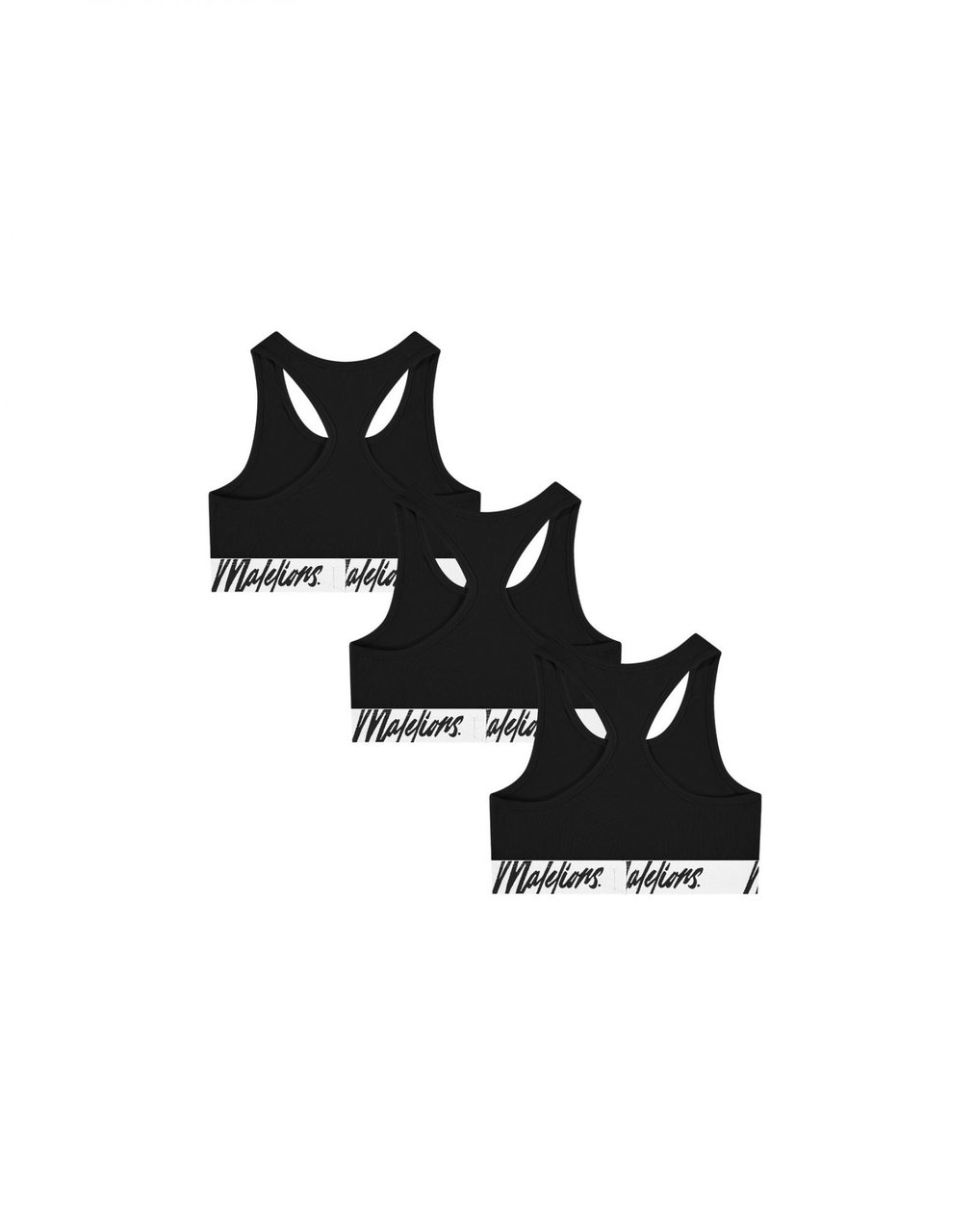 Malelions Women Bralette 3-Pack Zwart