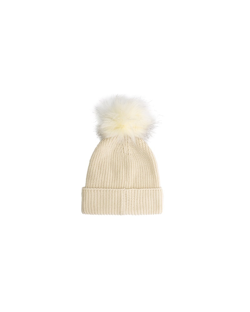 Malelions Malelions Women Knitted Beanie Beige