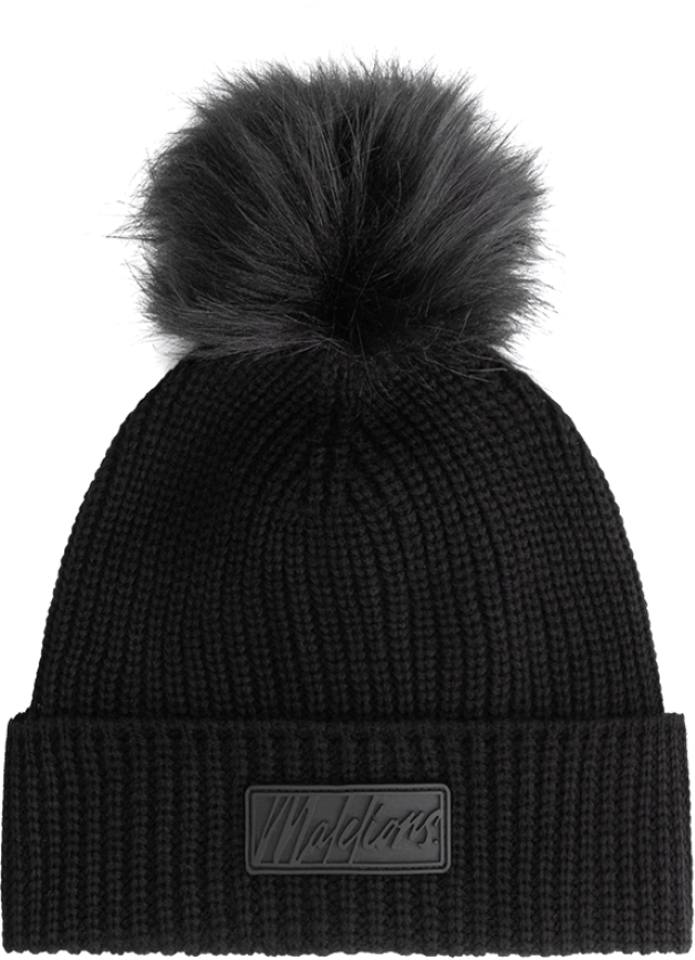 Malelions Women Knitted Beanie Zwart