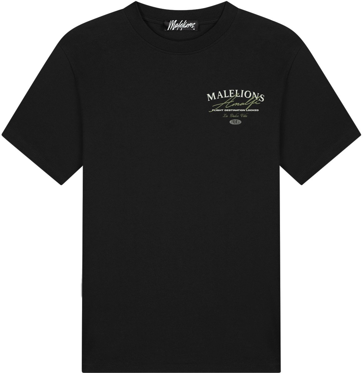 Malelions Malelions Men Dolce Vita T-Shirt Zwart