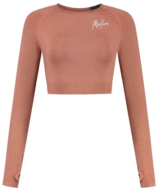 Malelions Women Sport Seamless Crop Top Rood