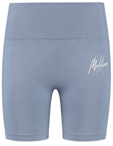 Malelions Malelions Women Sport Seamless Biker Shorts Blauw
