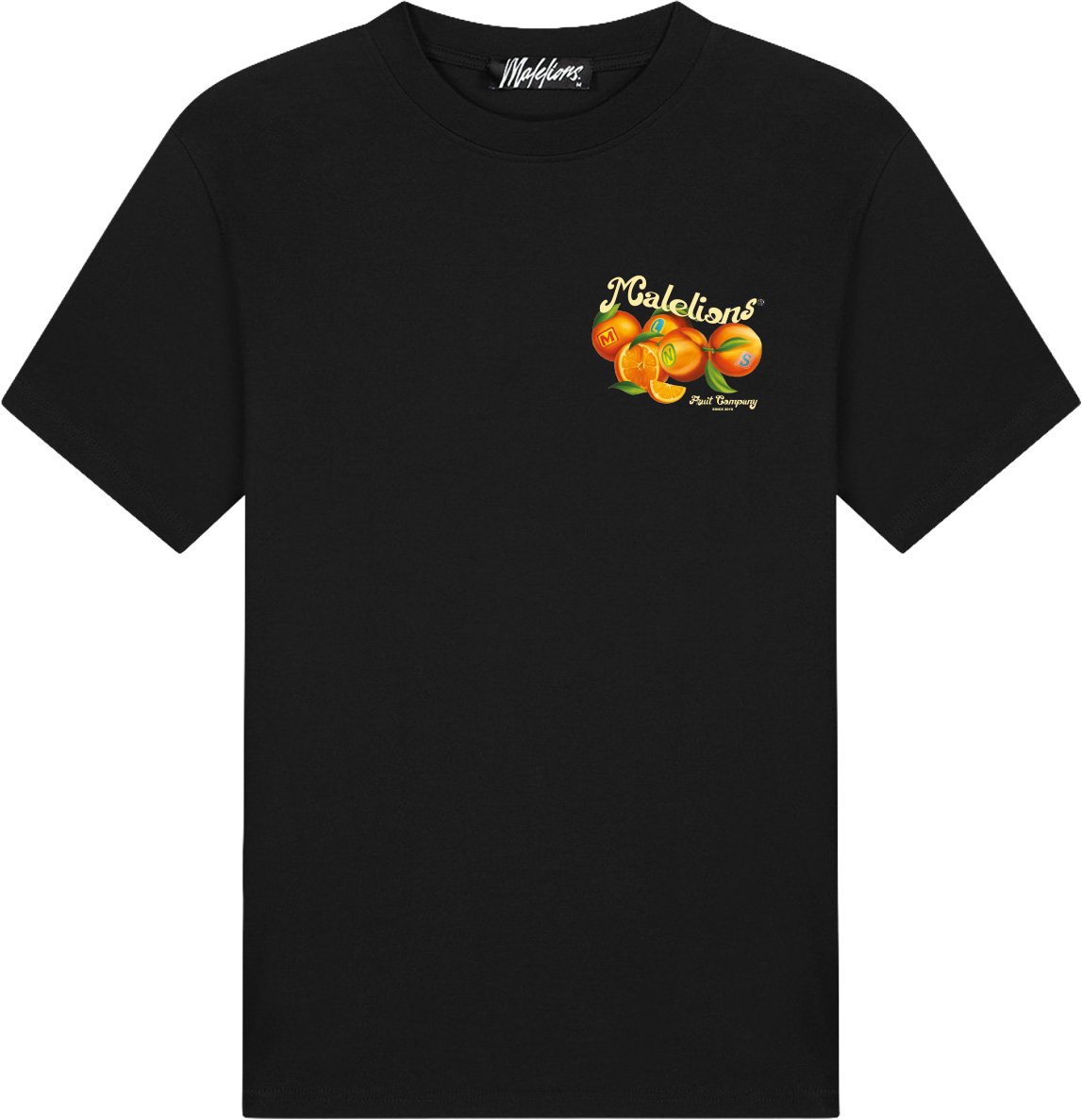 Malelions  Fruit Company T-Shirt MMA40026047 Black 49001 Zwart