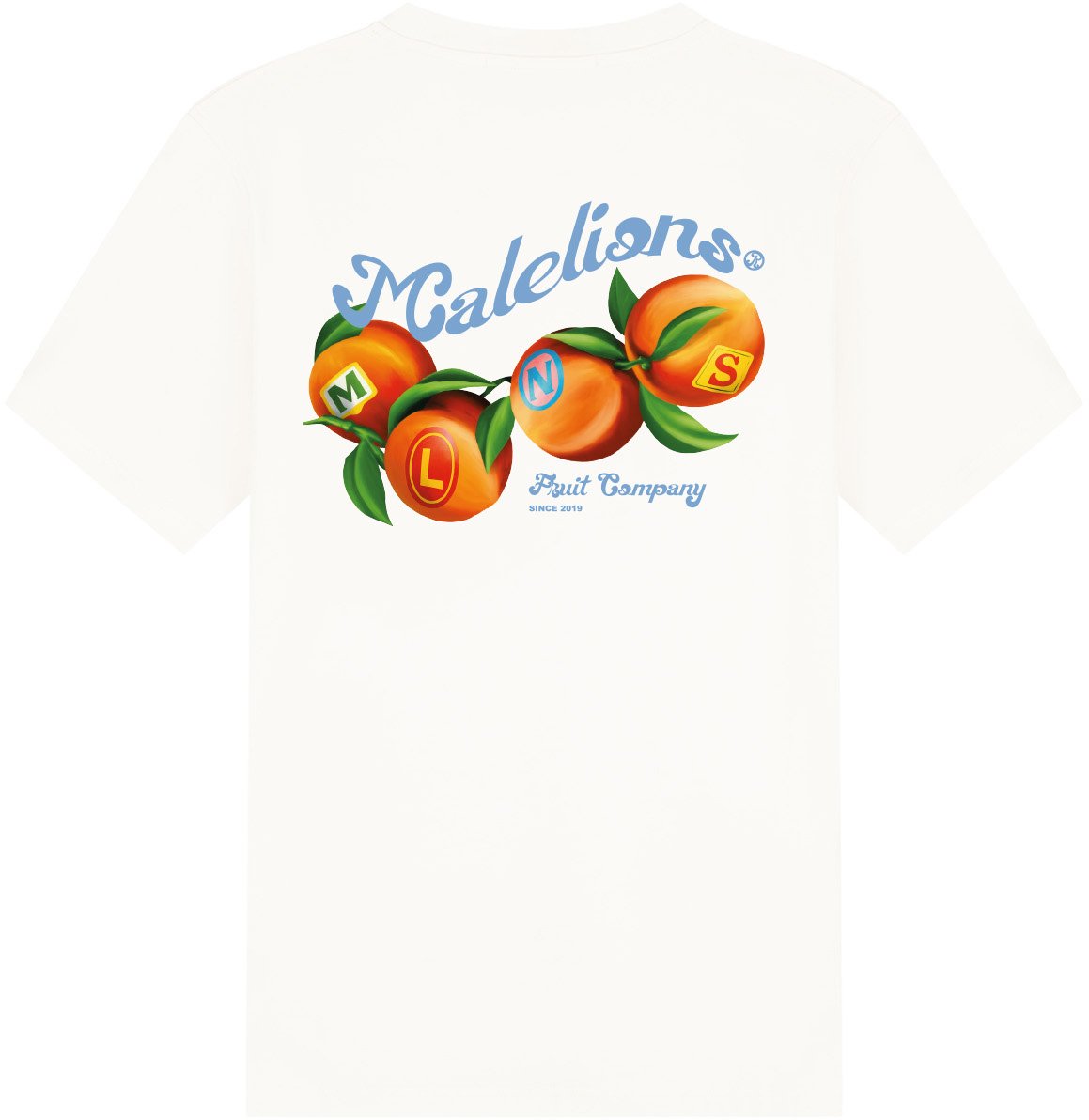 Malelions Men Fruit Company T-Shirt Wit