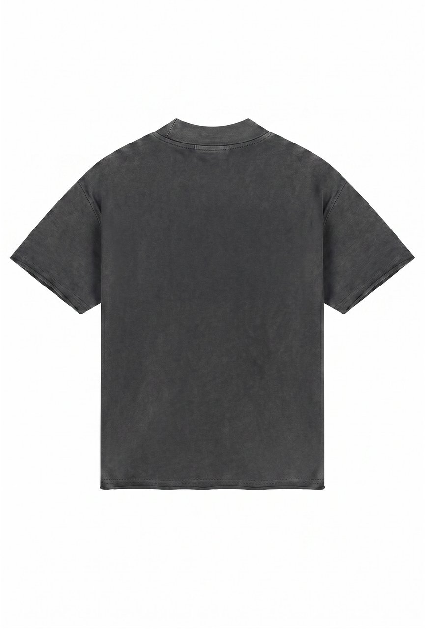 Malelions Men Heavyweight Applique T-Shirt Grijs