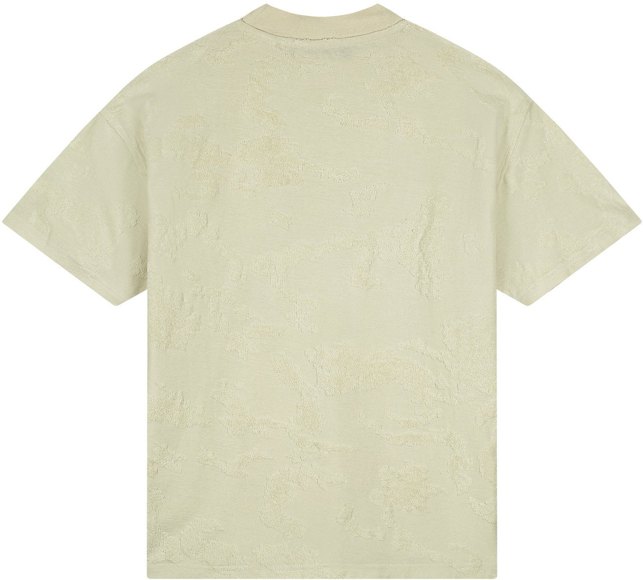 Malelions Men Jacquard T-Shirt Wit