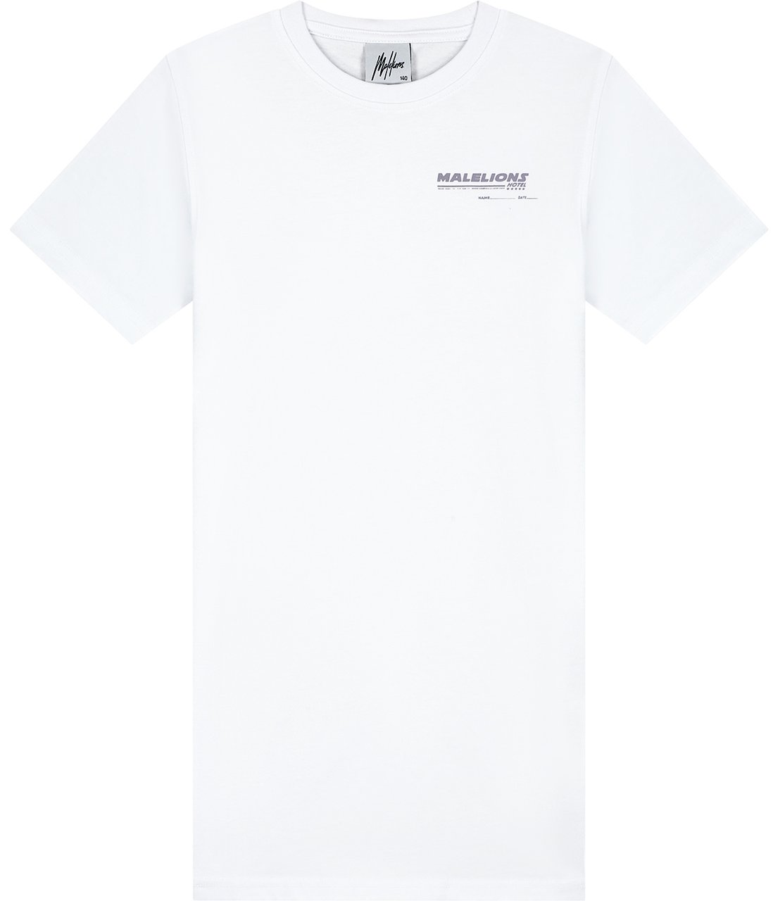 Malelions Malelions Junior Girls Paradise T-Shirt Dress Wit