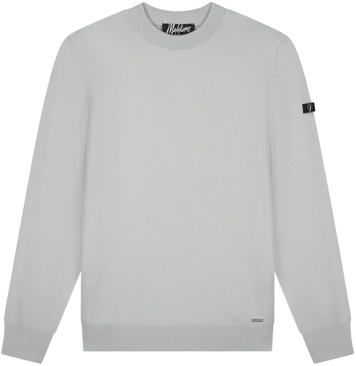 Malelions Malelions Men Knitted Crewneck Grijs