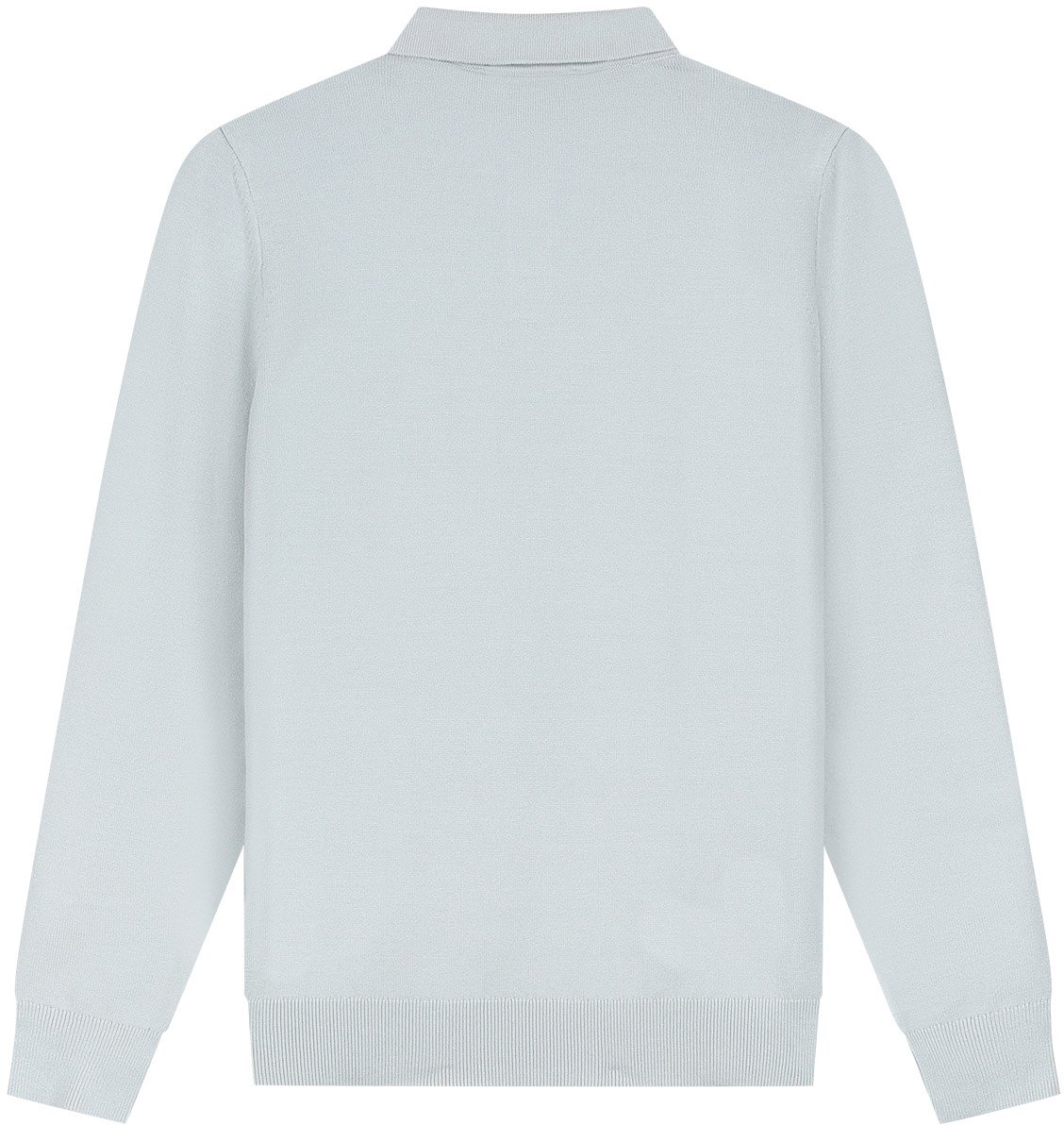 Malelions Men Knitted Longsleeve Polo Grijs