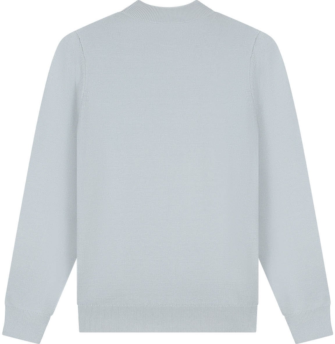 Malelions Men Knitted Mockneck Sweater Grijs