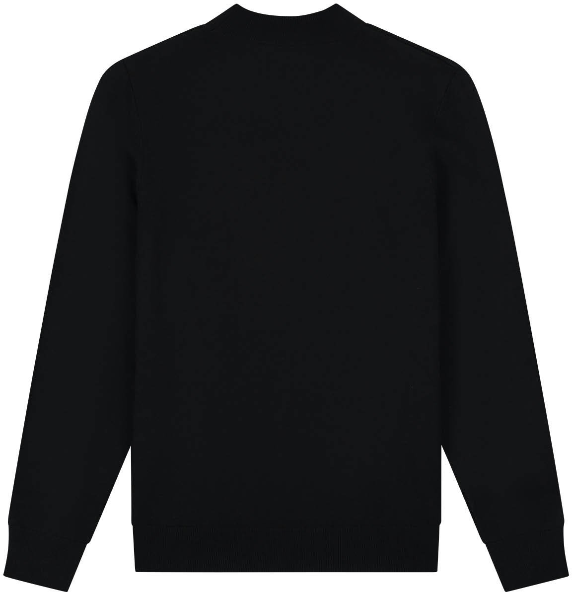 Malelions Men Knitted Mockneck Sweater Zwart