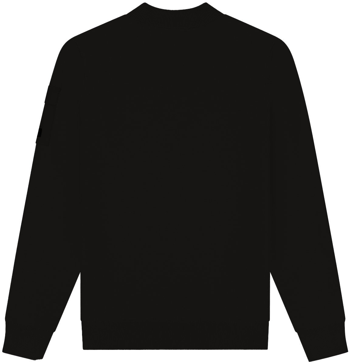 Malelions Malelions Men Knitted Pocket Mockneck Zwart