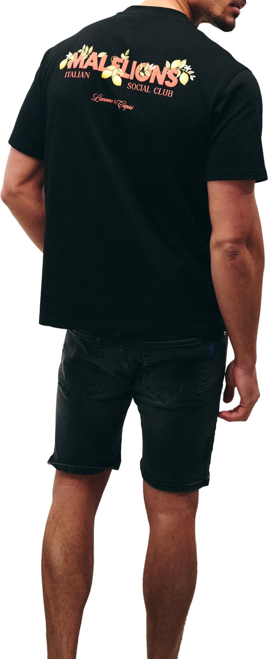 Malelions Men Limone Di Capri T-Shirt Zwart
