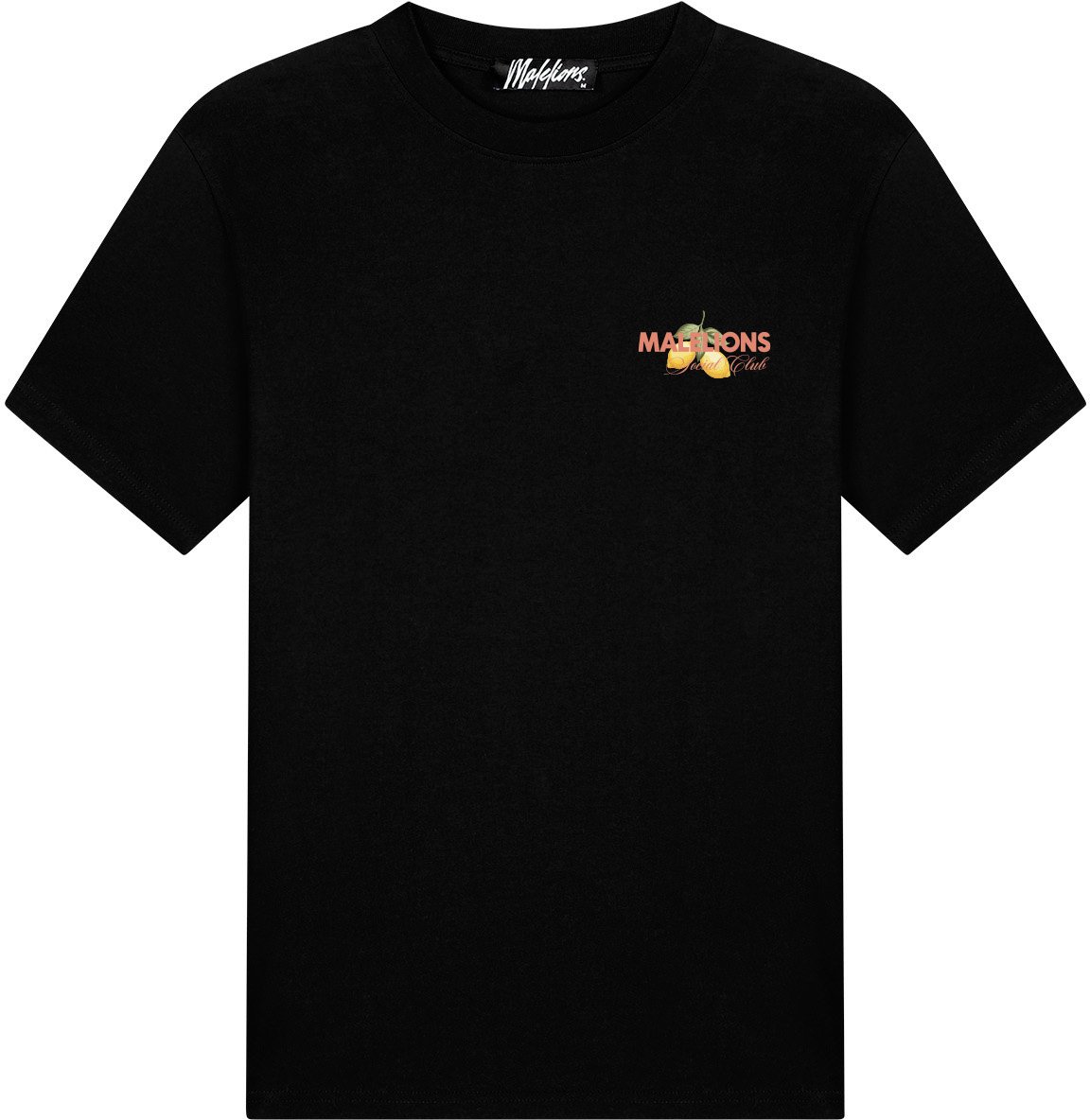 Malelions Men Limone Di Capri T-Shirt Zwart