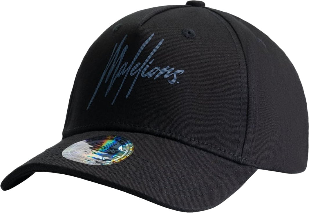 Malelions Malelions Men Striped Signature Cap Zwart