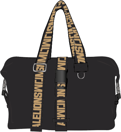 Malelions Malelions Men Venetian Duffle Bag Zwart