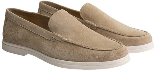 Malelions Malelions Men Low Top Signature Loafers Beige