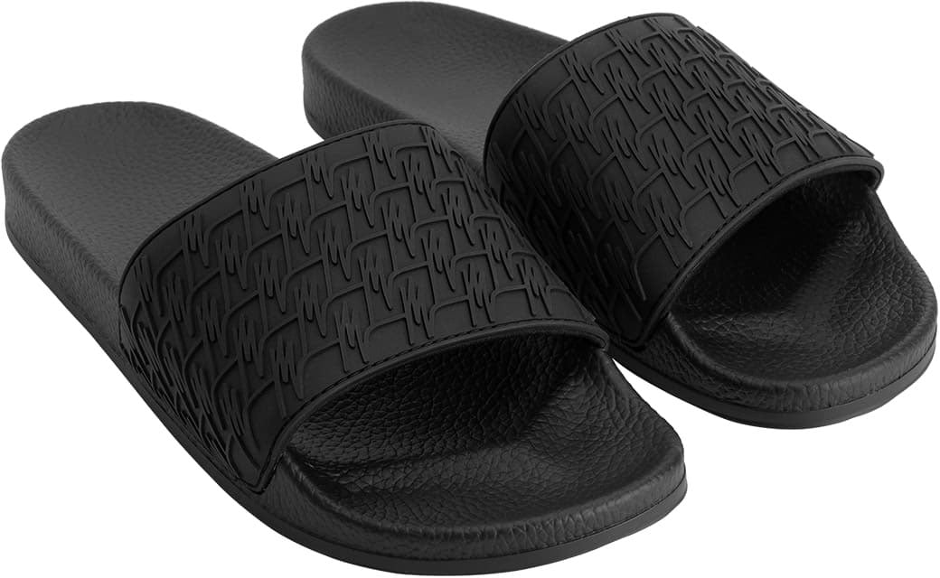 Malelions Malelions Men Monogram Slides Zwart