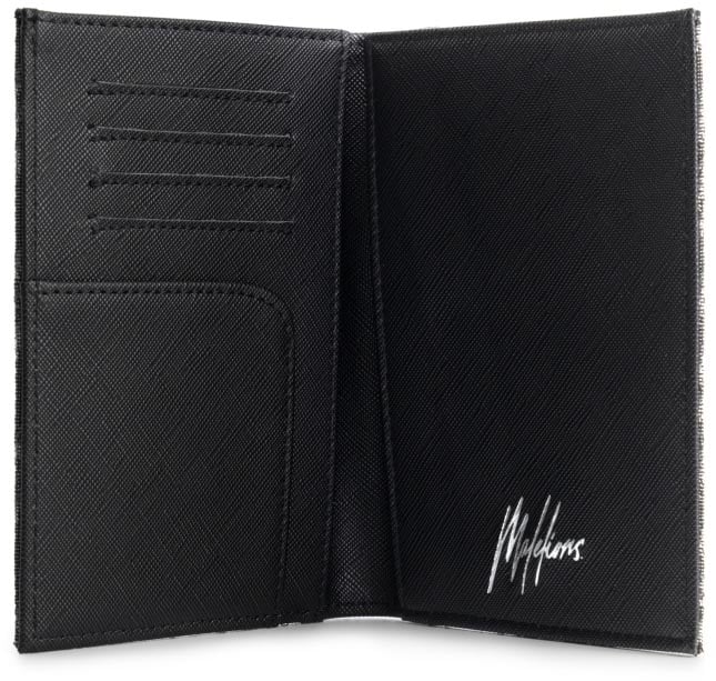 Malelions Malelions Monogram Passport Cover Zwart