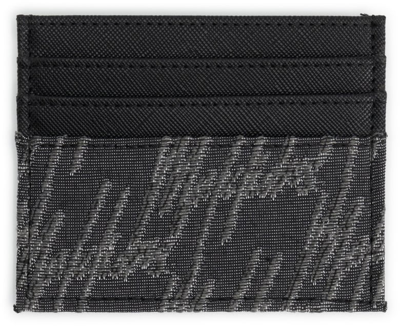 Malelions Malelions Monogram Card Holder Zwart