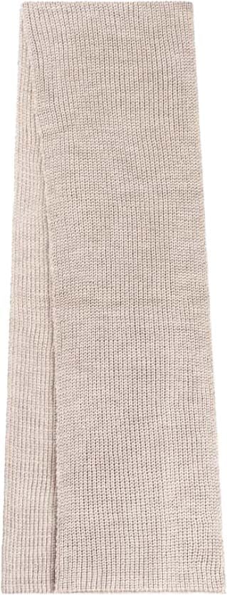 Malelions Malelions Men Ribbed Logo Scarf Taupe