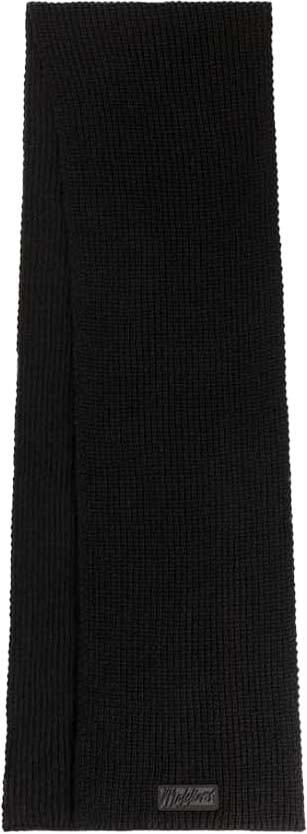 Malelions Malelions Men Ribbed Logo Scarf Zwart