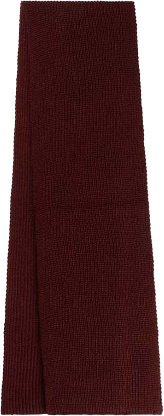 Malelions Malelions Men Ribbed Logo Scarf Rood