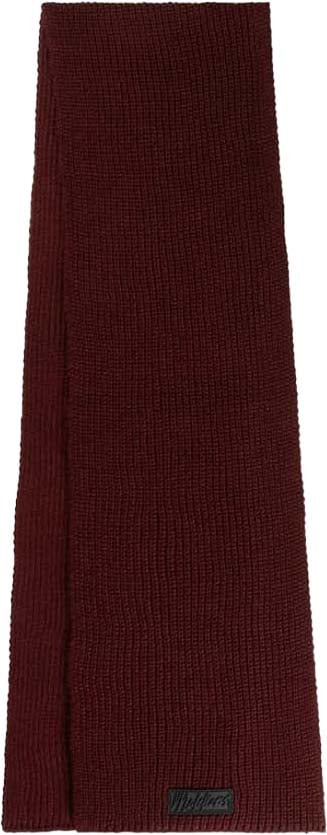 Malelions Malelions Men Ribbed Logo Scarf Rood
