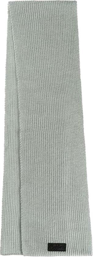 Malelions Malelions Men Ribbed Logo Scarf Groen