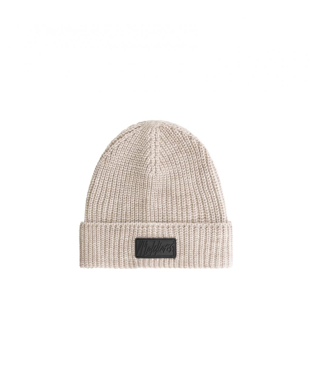 Malelions Malelions Men Ribbed Beanie Scarf Set Taupe