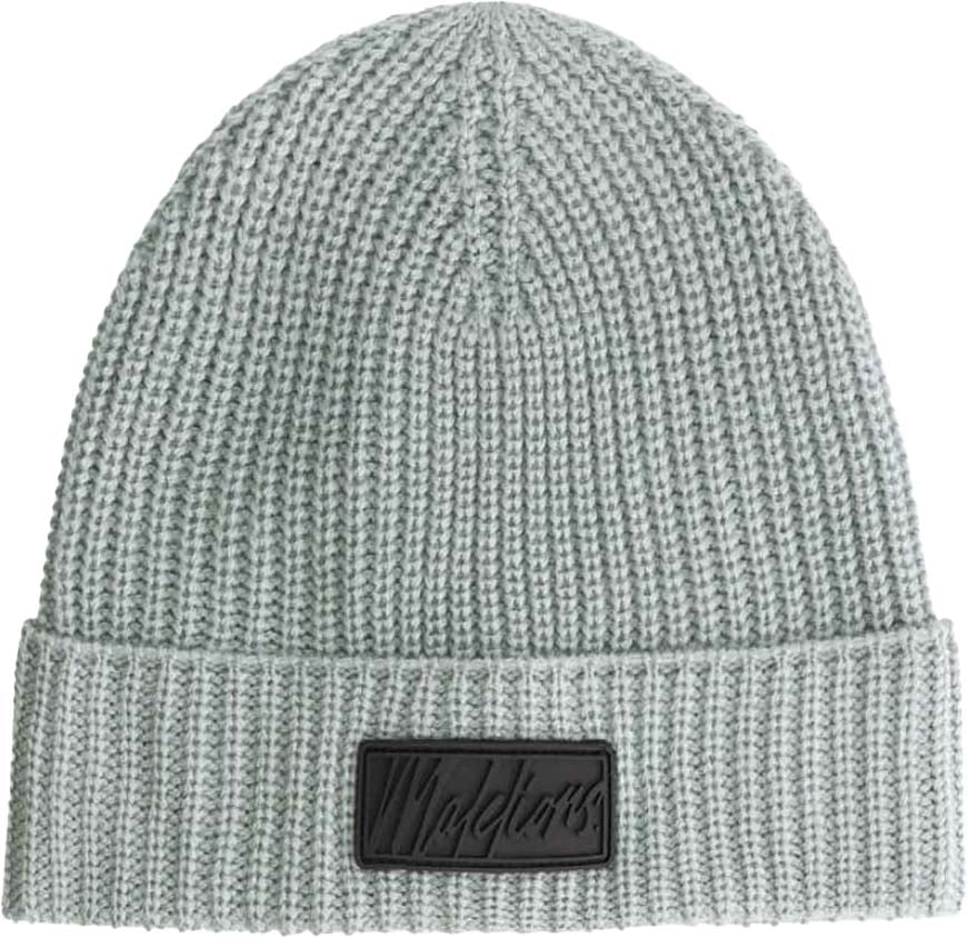 Malelions Malelions Men Ribbed Beanie Scarf Set Groen