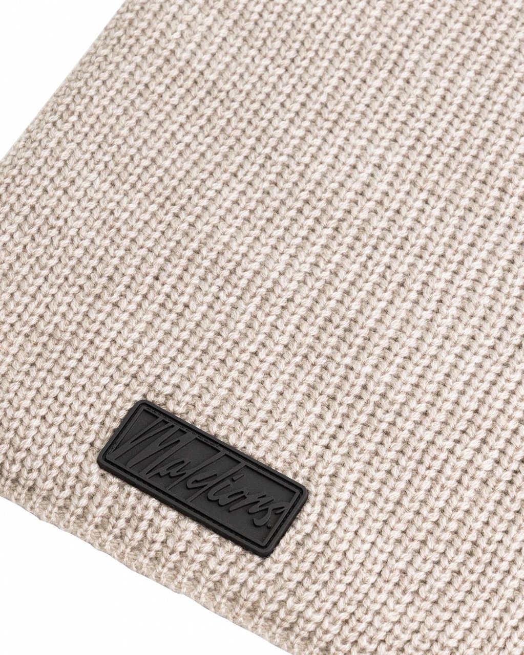 Malelions Malelions Men Ribbed Logo Scarf Taupe