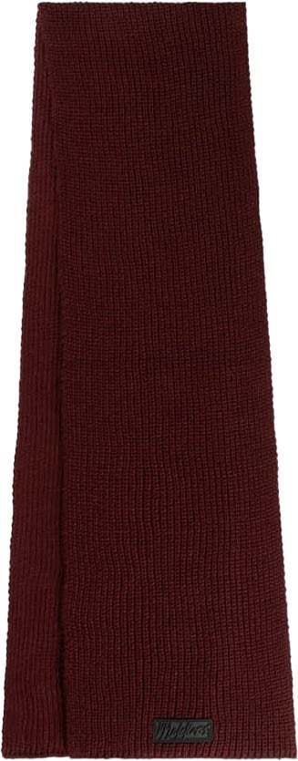 Malelions Malelions Men Ribbed Logo Scarf Rood