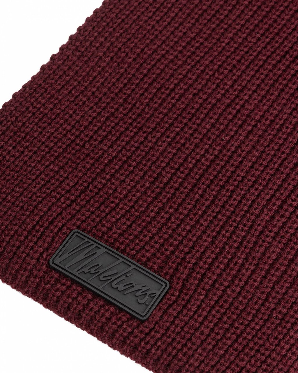 Malelions Malelions Men Ribbed Logo Scarf Rood