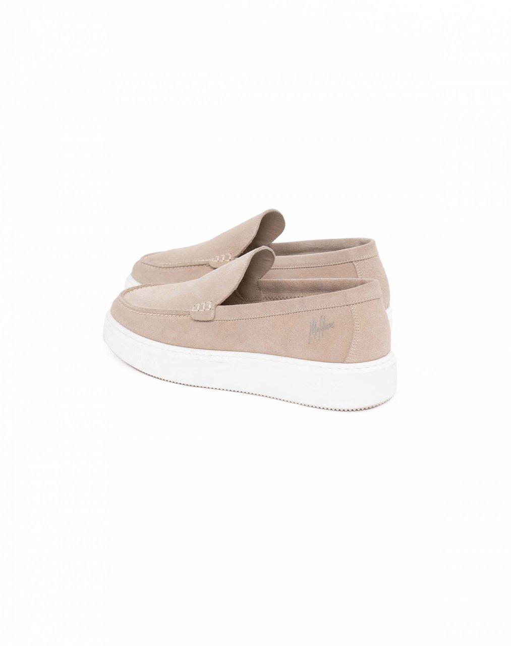 Malelions Malelions Men Low Top Cup Loafers Beige